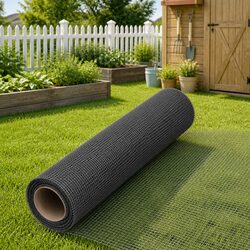 Fiberglass Mesh Screen 60x1000 cm Black Insect Door Window Repair DIY Fencing