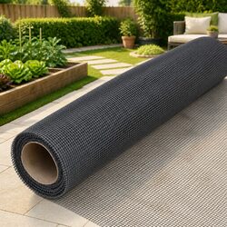 Fiberglass Mesh Screen 80x1000 cm Insect Barrier Door Window Repair Black Roll