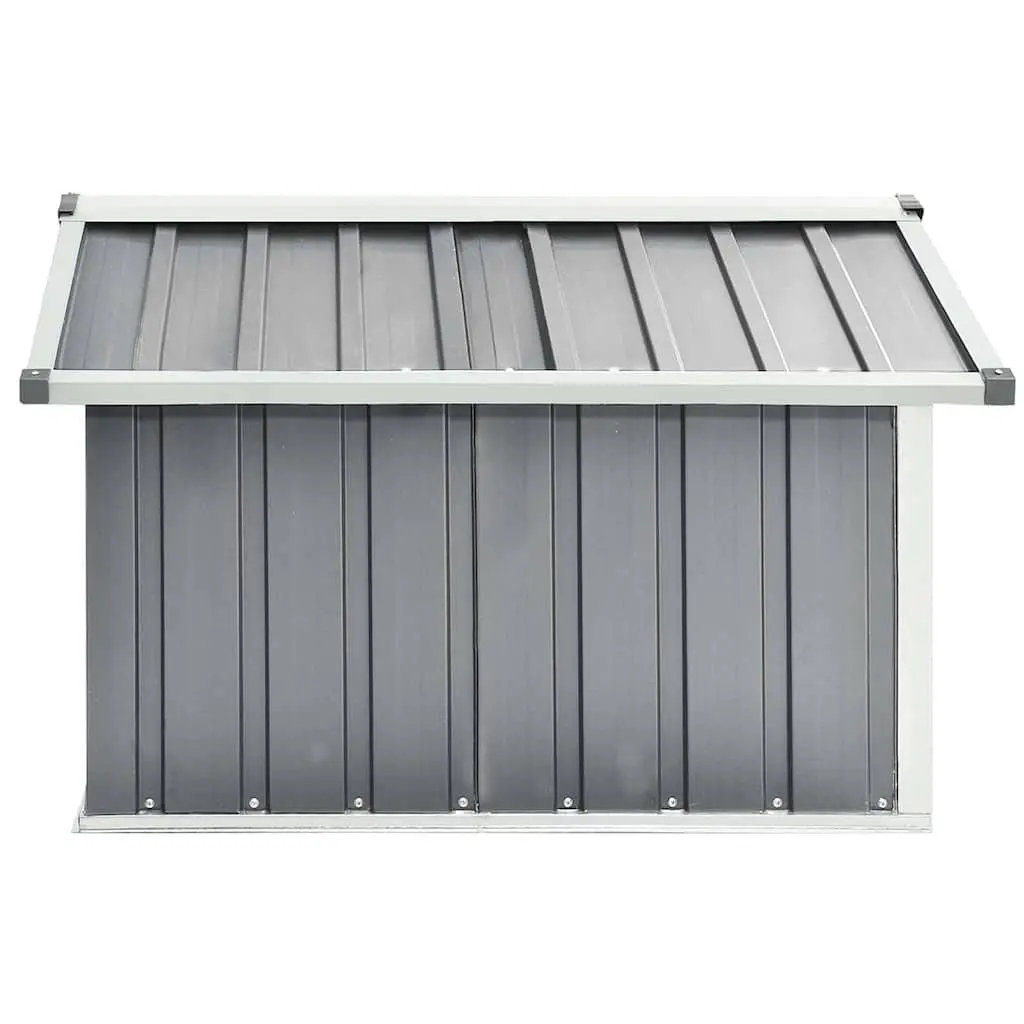Garden Robot Lawnmower Shed Galvanised Steel 92x97x63cm Grey