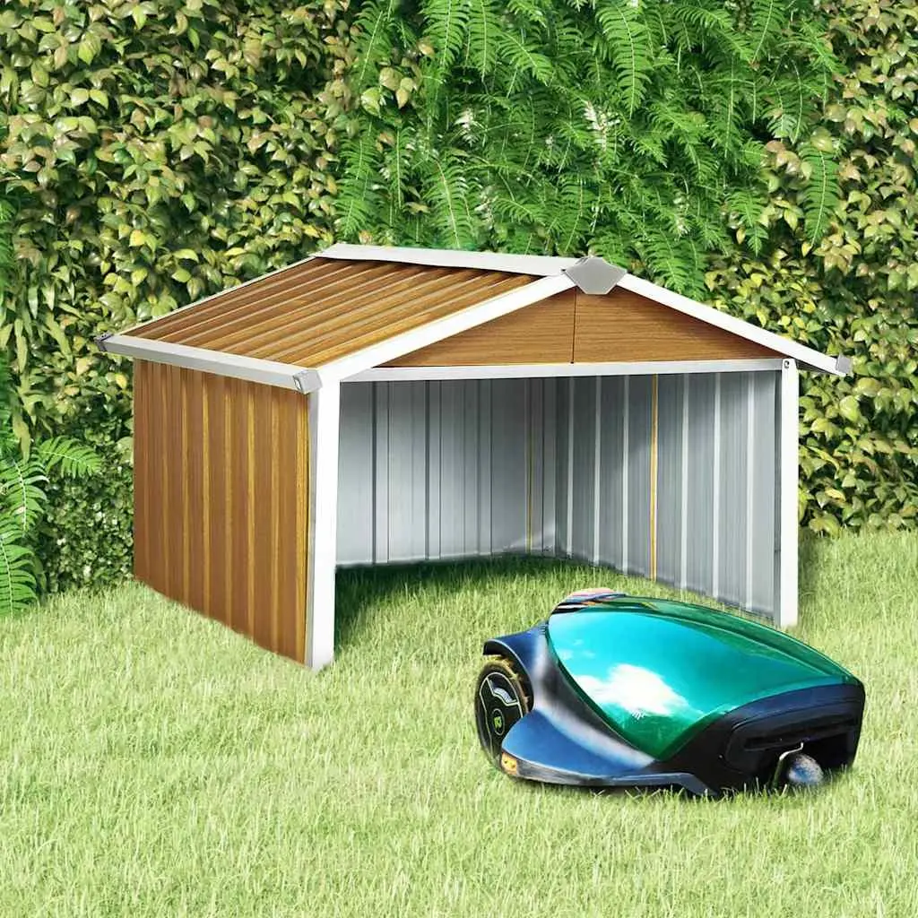 Robot Lawnmower Shed Storage Box Outdoor Garden Garage Galvanised Steel