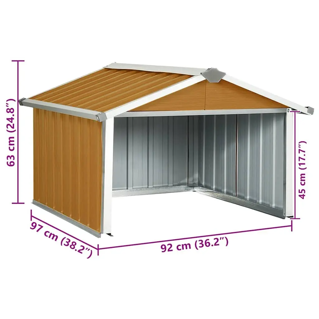 Robot Lawnmower Shed Storage Box Outdoor Garden Garage Galvanised Steel