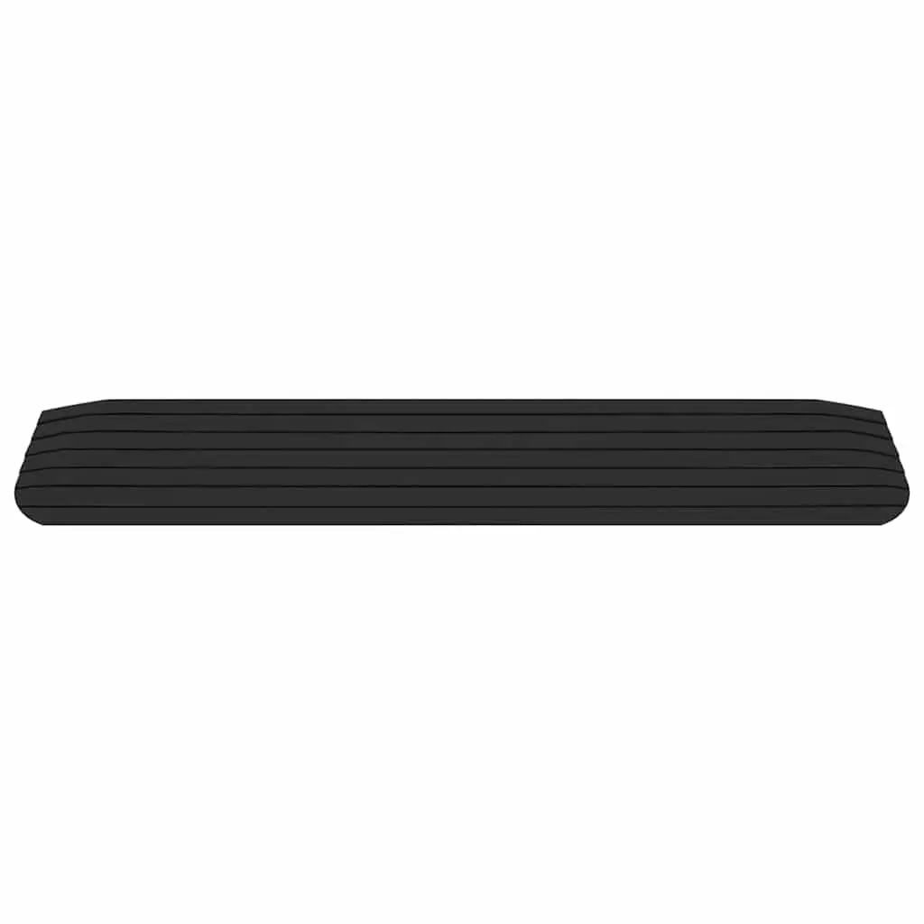 Threshold Ramps Pair Rubber Non-Slip Surface for Wheelchairs Rollators Scooters 110 x 21 x 2.5 cm