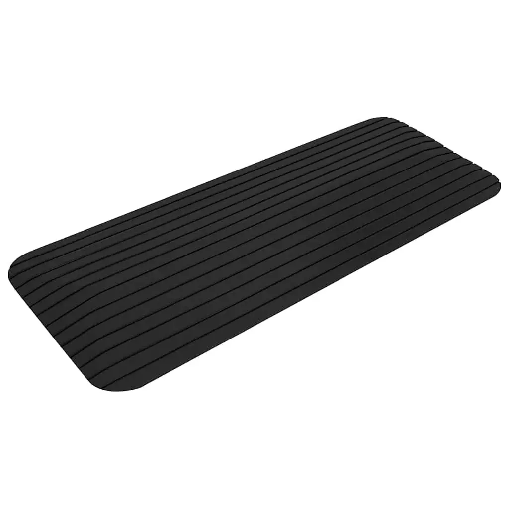 Threshold Ramps Pair Rubber Non-Slip Surface for Wheelchairs Rollators Scooters 110 x 21 x 2.5 cm