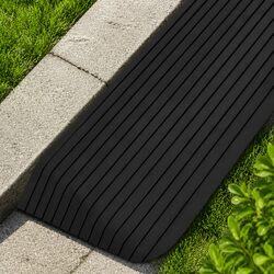 Rubber Threshold Ramp Non-Slip Wheelchair Rollator Scooter Mobility Aid Portable
