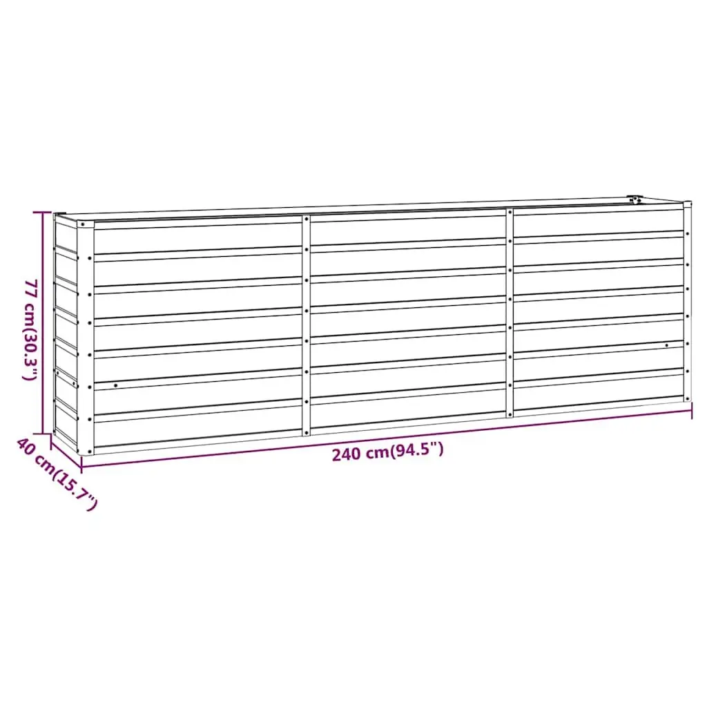 Garden Raised Bed Planter Box Weathering Steel Outdoor Flower Vegetable Herb