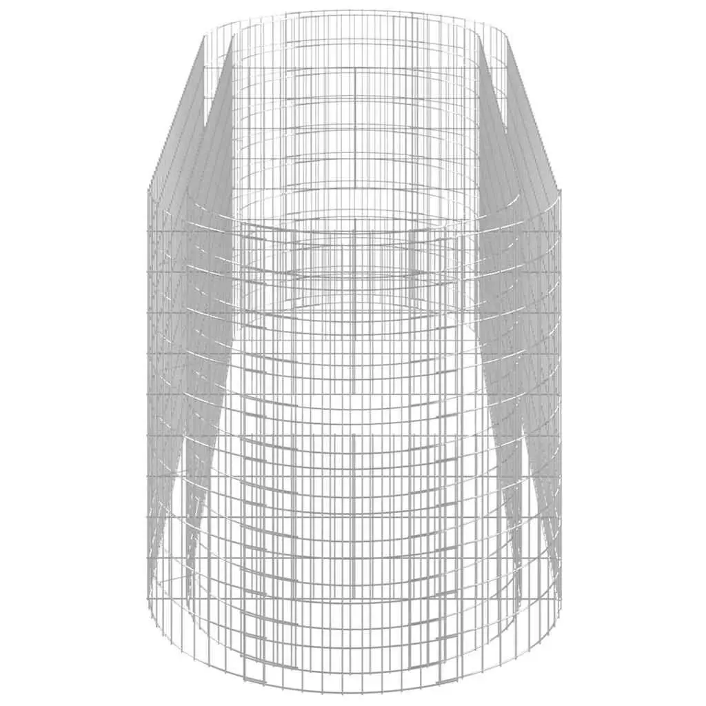 Gabion Raised Garden Bed Planter Border Galvanised Iron 300x100x100cm Silver