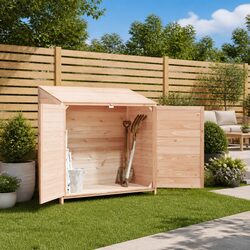Garden Shed 102x52x112 cm Outdoor Storage Wooden Backyard Lawn Tools Equipment