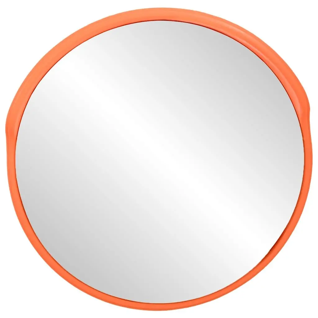 Outdoor Convex Traffic Mirror Orange 30cm Security Safety Driveway Road Blind