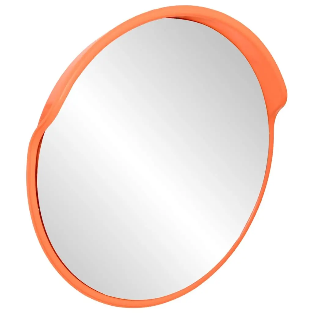 Outdoor Convex Traffic Mirror Orange 30cm Security Safety Driveway Road Blind