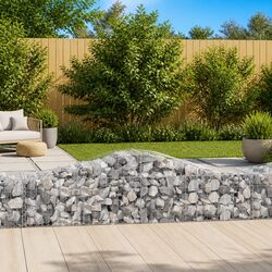 Arched Gabion Basket Garden Barrier Retaining Wall Outdoor Decorative Cage