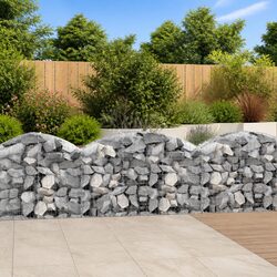 Arched Gabion Basket Garden Barrier Retaining Wall Decorative Outdoor