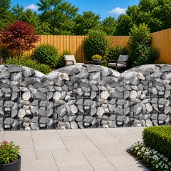 Arched Gabion Basket Garden Barrier Retaining Wall Decorative Outdoor Cage