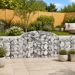Arched Gabion Basket Garden Barrier Retaining Wall Decorative Outdoor