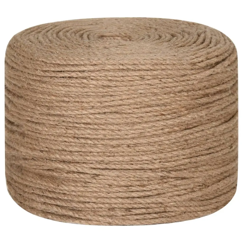 Natural Jute Rope 25 Metre 6mm Thick Braided Craft Decorations Bundling Wrapping