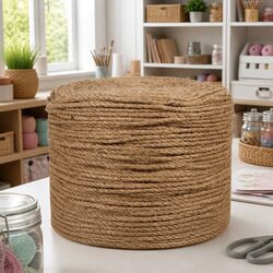 Jute Rope 250m Long 8mm Thick Natural Brown Twine Craft Garden Decorations