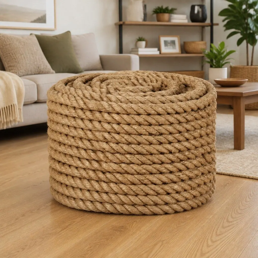 Natural Jute Rope 1mm Brown Twine Cord for Crafts Gardening Decor Packing