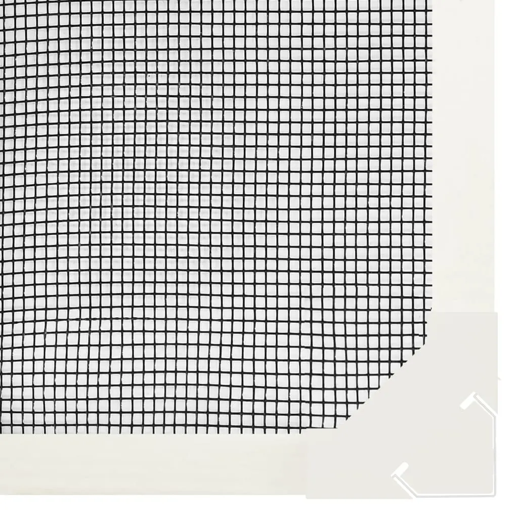 Magnetic Insect Screen for Windows White 80x140 cm Mesh Fly Protection