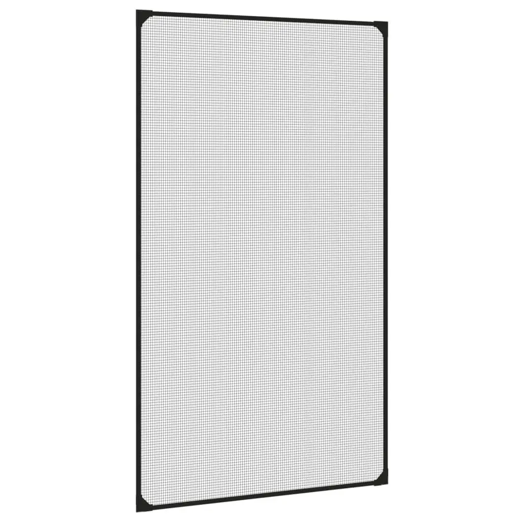 Magnetic Insect Screen Window Anthracite Fibreglass Mesh Easy Installation No
