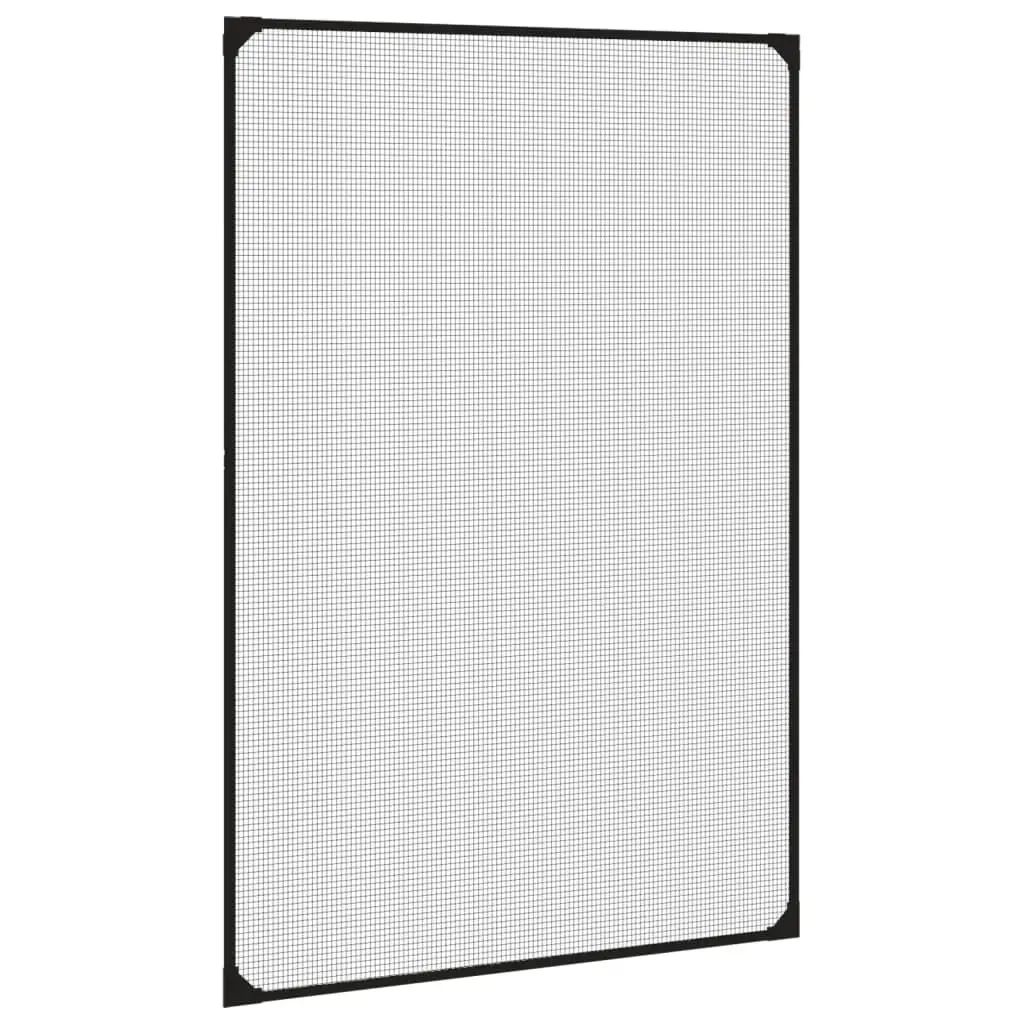 Magnetic Insect Screen for Windows Anthracite 80x120cm Fly Mesh Net Protection