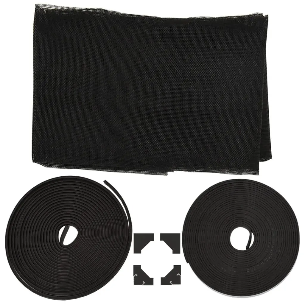 Magnetic Insect Screen for Windows Anthracite 80x120cm Fly Mesh Net Protection