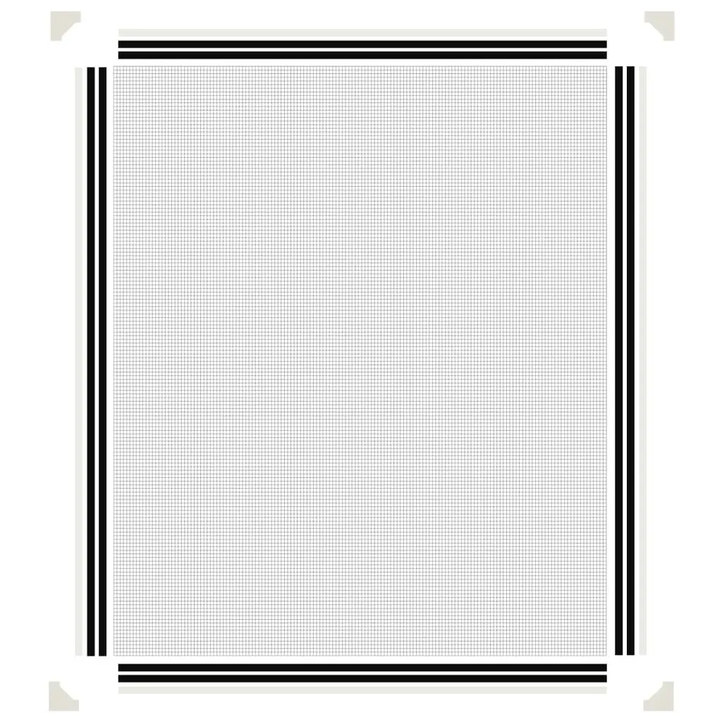 Magnetic Insect Screen for Windows White 100x120 cm Fly Mesh Net Protection