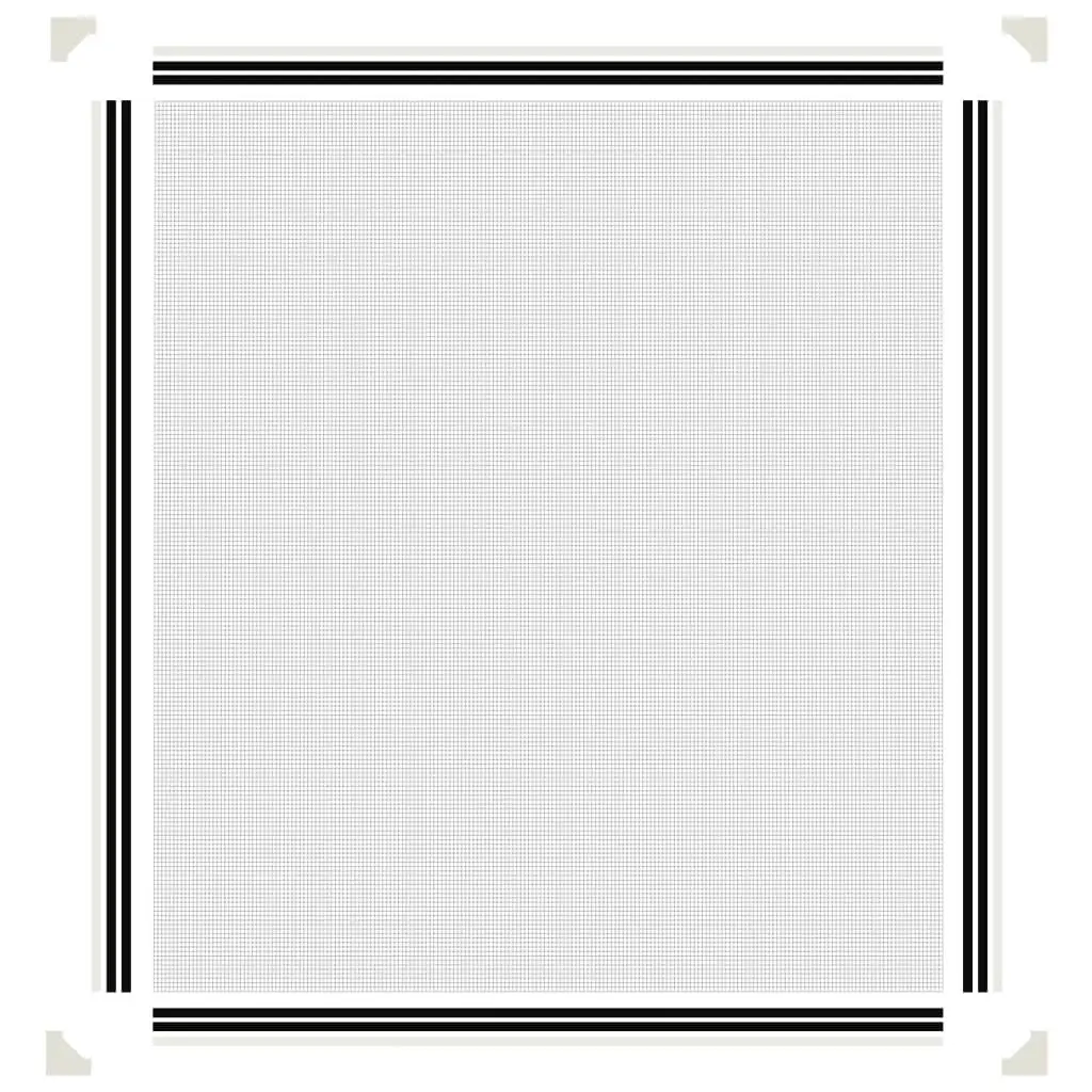 Magnetic Insect Screen for Windows White 130x150 cm Fly Mesh Protection