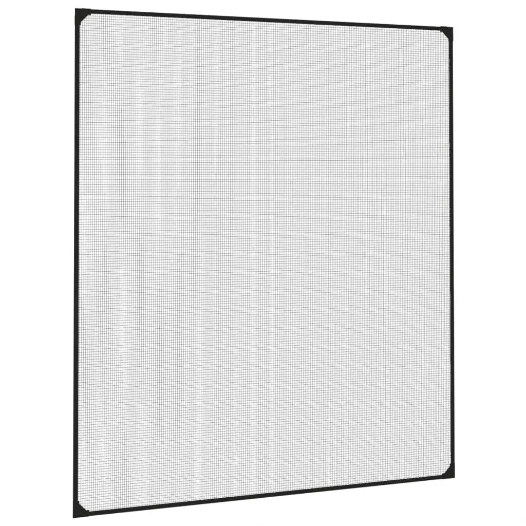 Magnetic Insect Screen for Windows Anthracite 130x150 cm Fibreglass Mesh