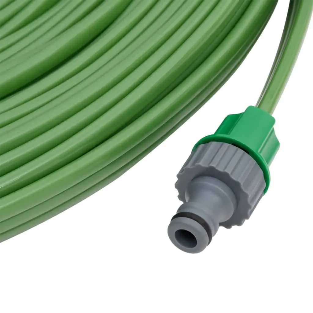 3-Tube Sprinkler Hose Garden Watering Irrigation System Green PVC 22.5m
