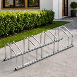 Bike Rack for 4 Bikes Steel Stand Bicycle Storage Garage Garden Outdoor