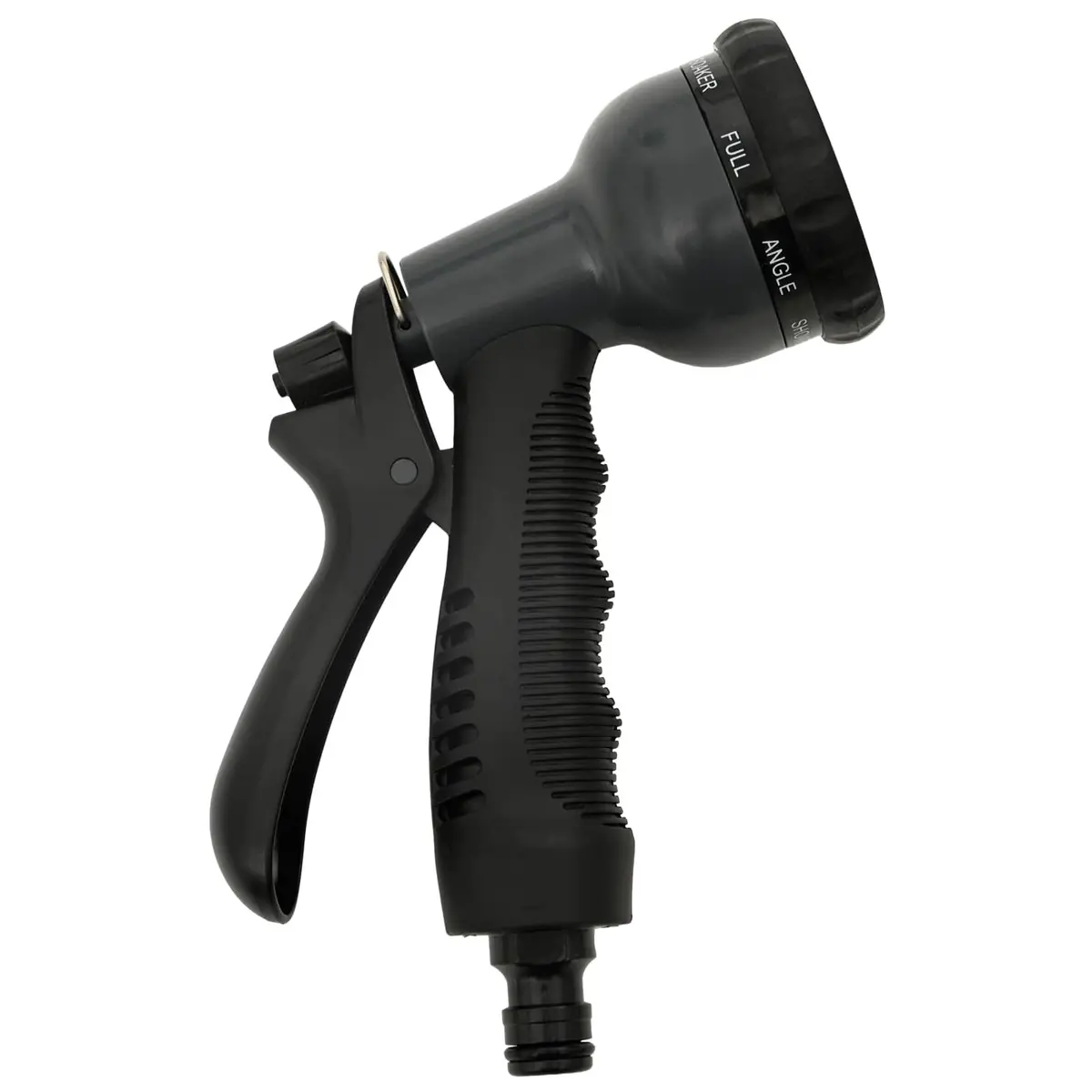 Garden Hose Stainless Steel 15m Silver 8-Function Spray Nozzle