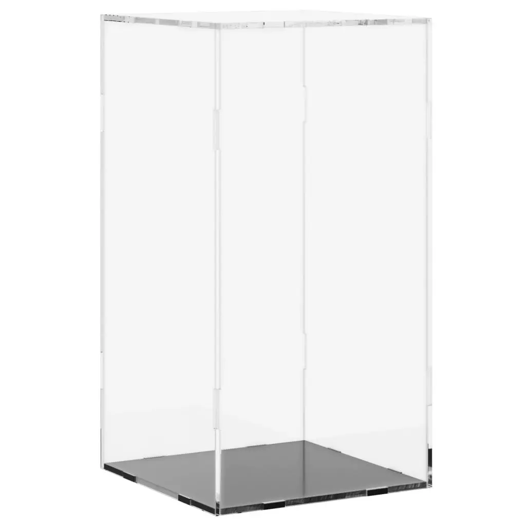 Acrylic Display Box Transparent Dustproof 20x20x38cm