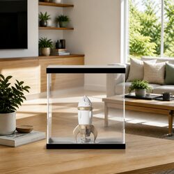 Acrylic Display Box 30x30x30 cm Transparent Dustproof Collectibles Showcase Case