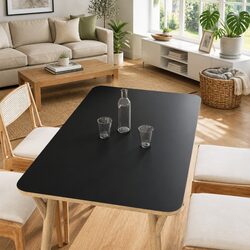 Self-Adhesive Matte Black Furniture Sticker Vinyl Wrap 90x500cm DIY Protection