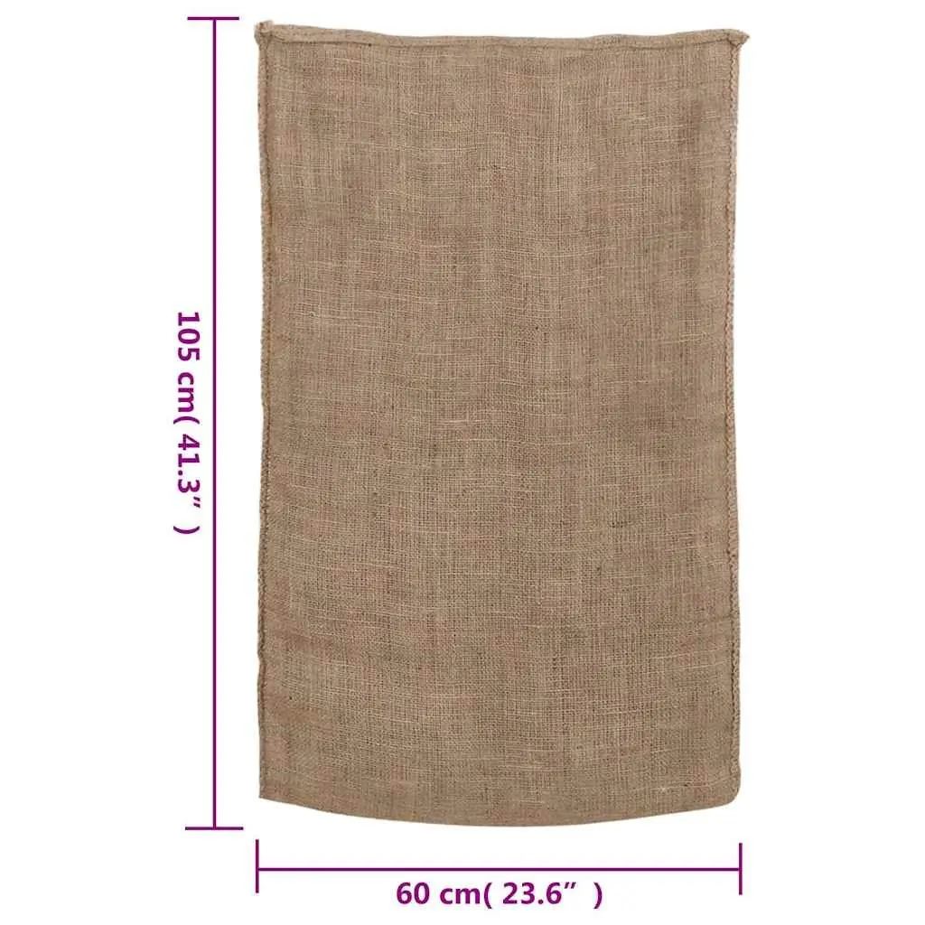 Jute Sacks Natural Burlap 60x105 cm 30 Piece Multipurpose Storage Bags