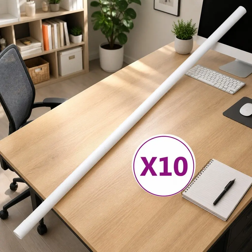 Cable Trunking Ø20mm White PVC Cord Cover Organizer 10m