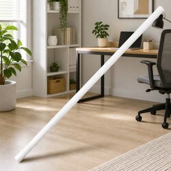 Cable Trunking 25mm White 30m PVC Cord Cover Clips Wall Floor Ceiling Management