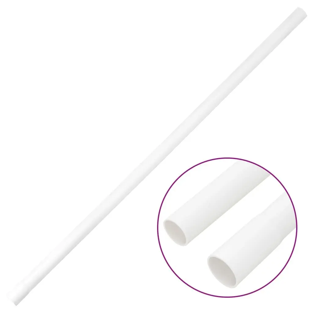 Cable Trunking PVC 25mm White 30m Cord Cover Clips Wall Floor Ceiling Management