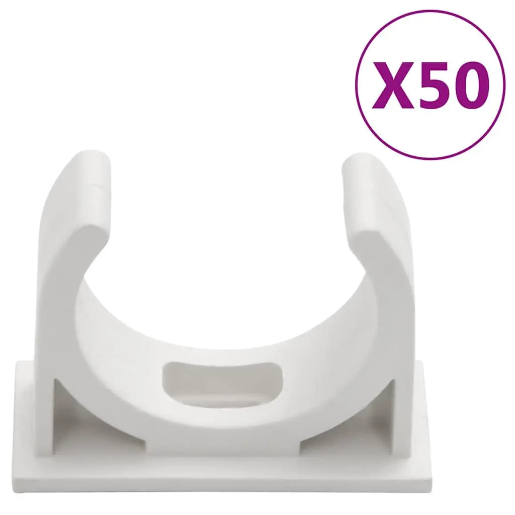 Cable Trunking System Durable PVC 30mm Diameter 30m White Cord Cover Organizer