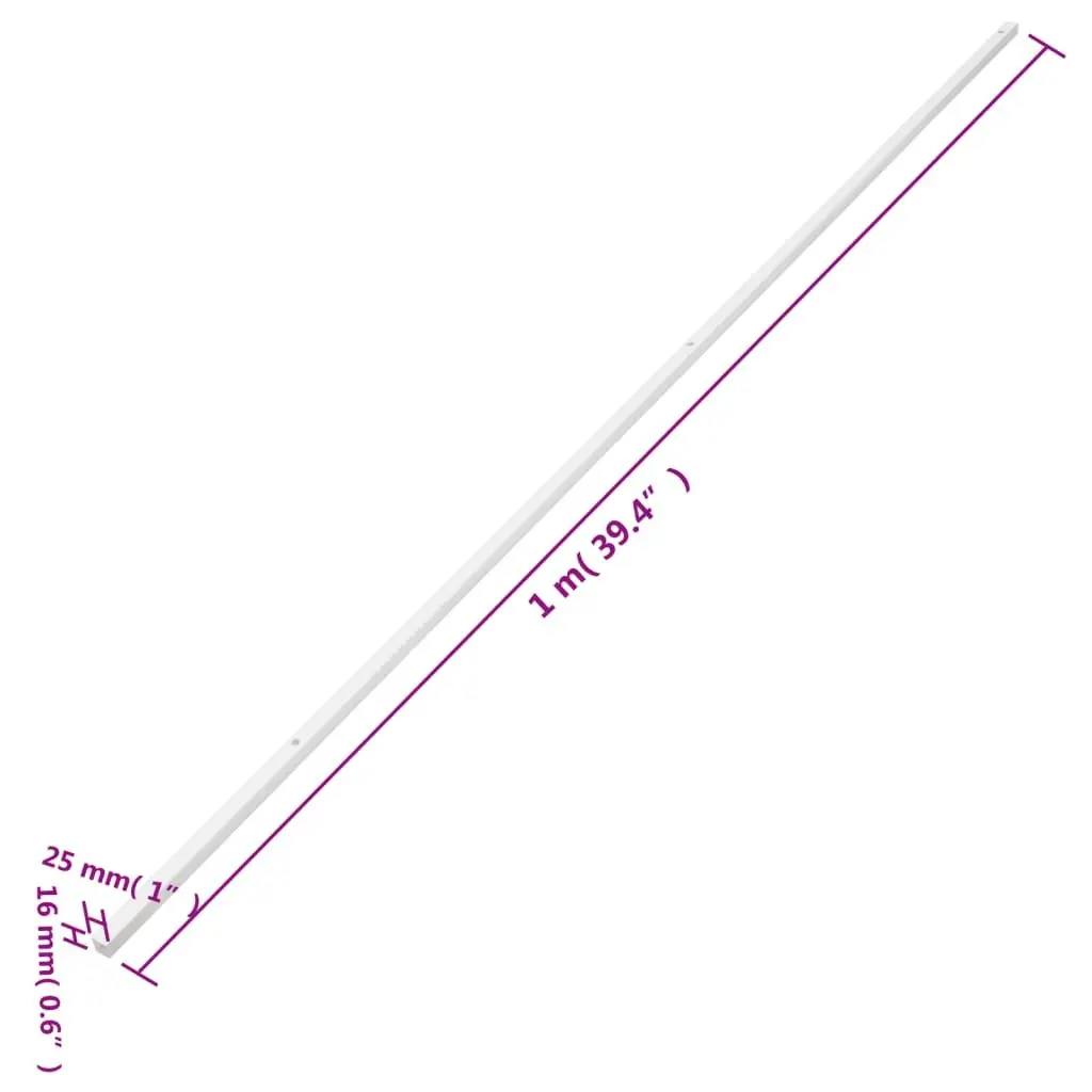 Cable Trunking White PVC 25x16mm 10m Cord Cover Organiser Wall Floor Mounting