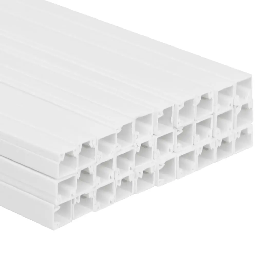 Cable Trunking PVC 30x15mm 30m White Wall Floor Management