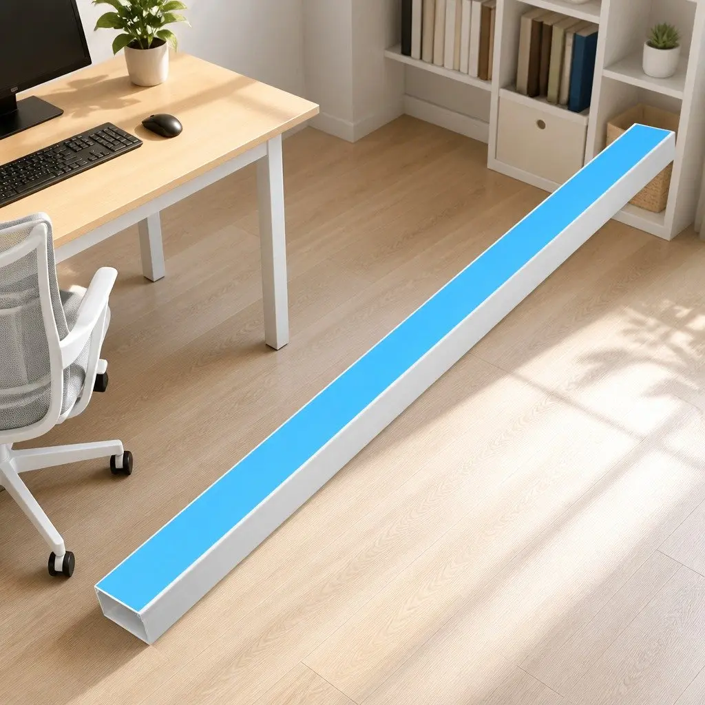Cable Trunking Self-Adhesive PVC 100x60mm White Wire Management Cover