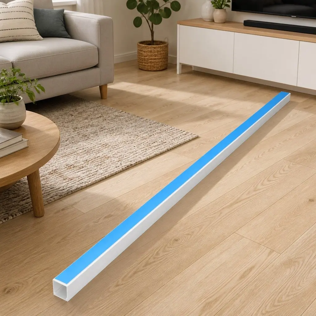 Cable Trunking Self-Adhesive PVC 30x20mm White Wire Management Organiser 30m
