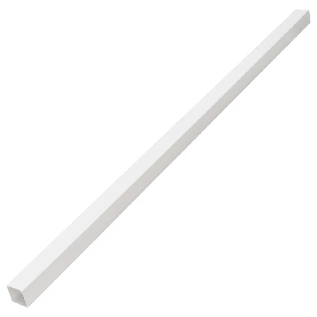 Cable Trunking Self-Adhesive PVC 30x20mm White Wire Management Organiser 30m