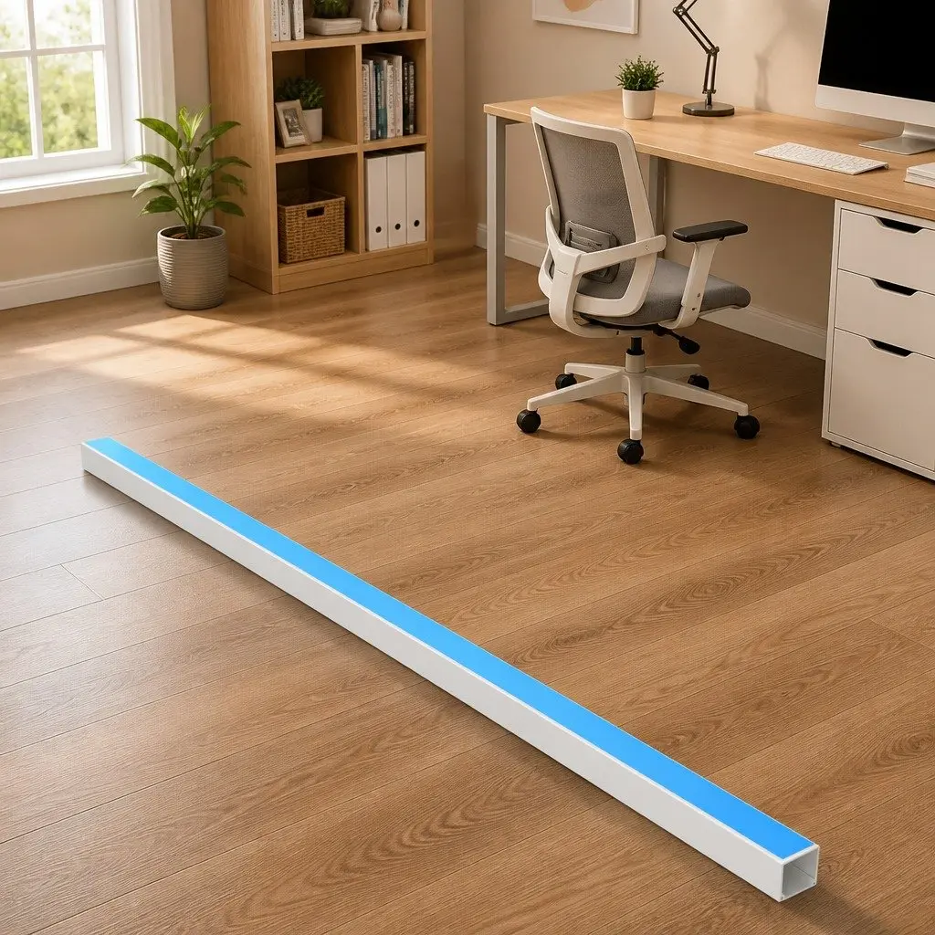 Cable Trunking Self-Adhesive 40x25mm White PVC Cord Cover Management