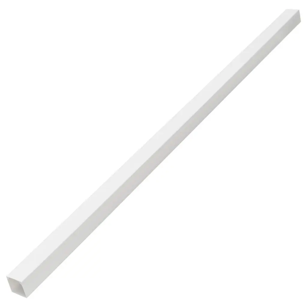 Cable Trunking Self-Adhesive 40x25mm White PVC Cord Cover Management