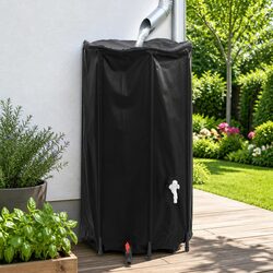 Water Tank with Tap Foldable 380L Collapsible Rainwater Storage Garden Outdoor