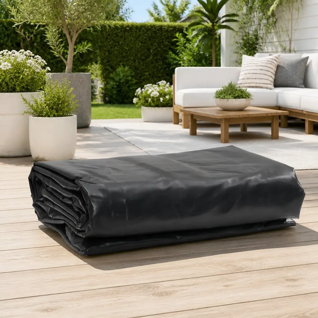 Heavy Duty Tarpaulin Anthracite 6x8 m Waterproof UV Resistant Garden Cover