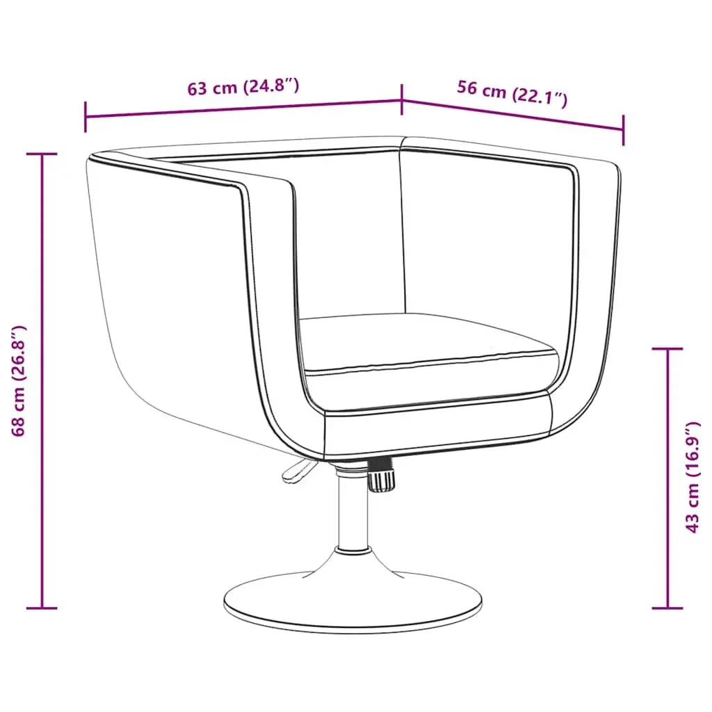 Bar Chairs Swivel Armchairs Height Adjustable Padded Seat White 2 Piece Set