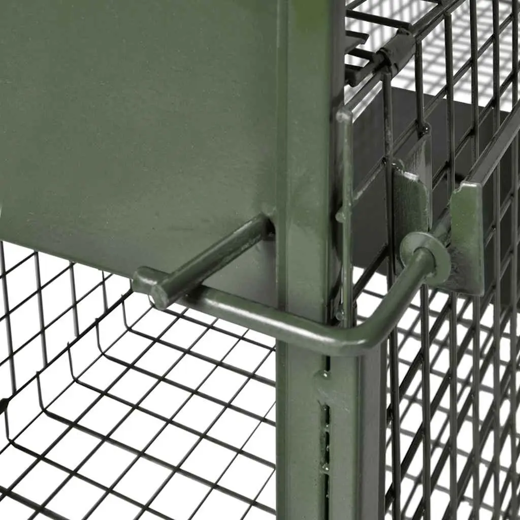 Live Animal Trap Catch Cage 2 Door Green Foldable Handle Hunting Outdoor