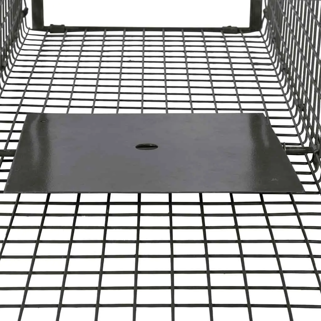Live Animal Trap Catch Cage 2 Door Green Foldable Handle Hunting Outdoor